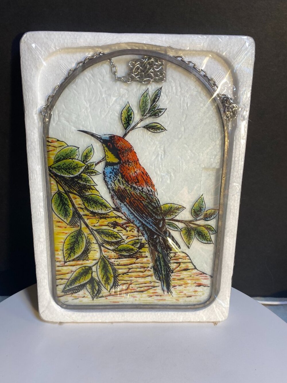 Bird on Branch Arch Suncatcher Window Hanging with Chain | NWT
